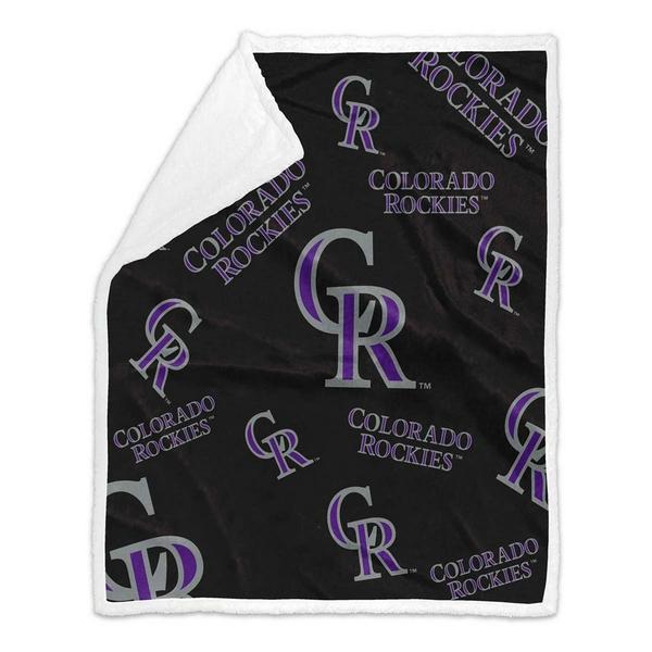 Logo Brands Colorado Rockies 60x70 Plush Sherpa Throw Blanket