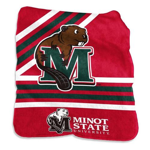 Logo Brands Minot State Beavers 50x60 Raschel Throw - Primary Image