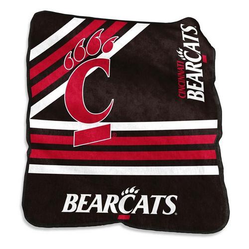 Logo Brands Cincinnati Bearcats 50x60 Raschel Throw - Primary Image