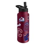 Logo Brands Colorado Avalanche 34 oz. Dreamweave Quencher Bottle - Thumbnail 2 of 3