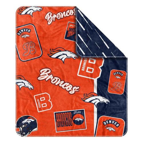 Logo Brands Denver Broncos Dream Weave Throw - Primary Image