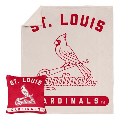 Logo Brands St. Louis Cardinals Luxe Blanket & Pillow Set - Primary Image
