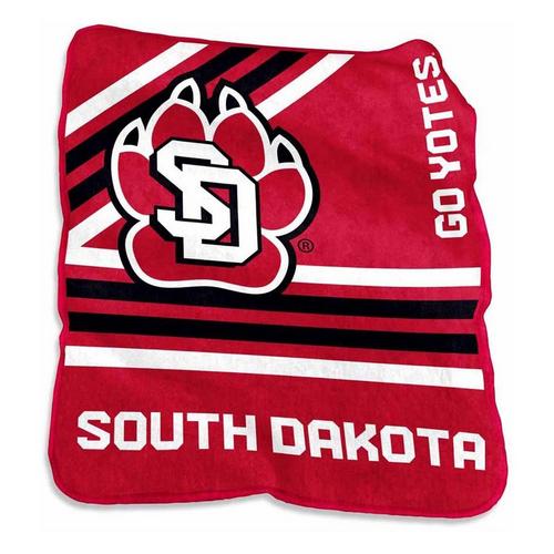 Logo Brands South Dakota Coyotes Raschel Throw - Primary Image