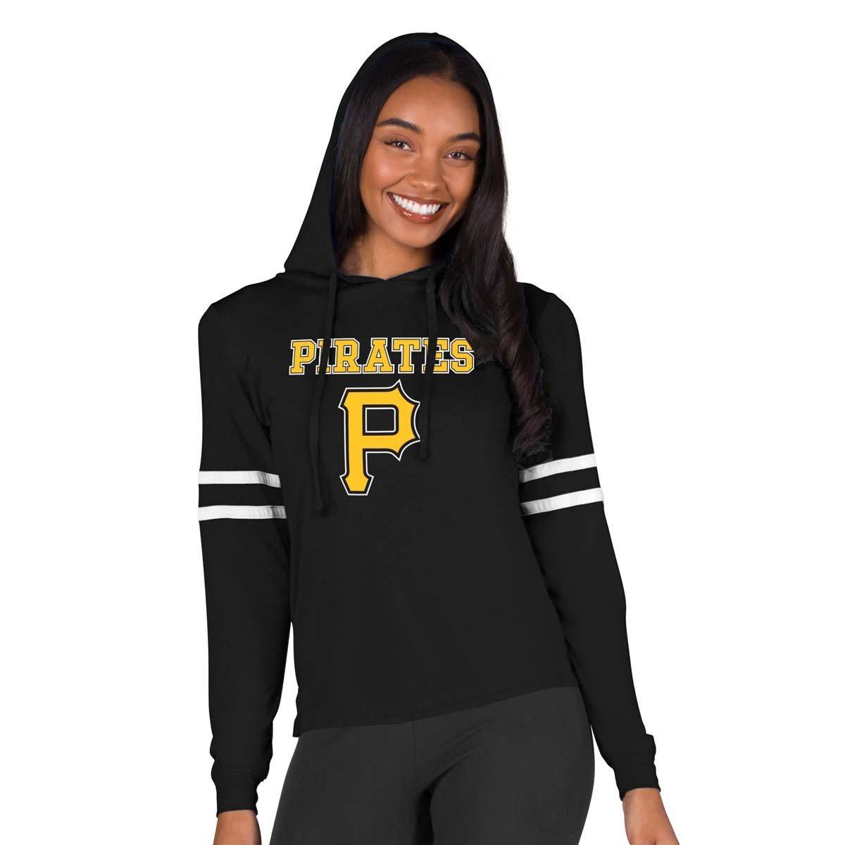 College Concepts Officially Licensed MLB Concepts Sport Pirates Ladies' Hood Top - Size Large