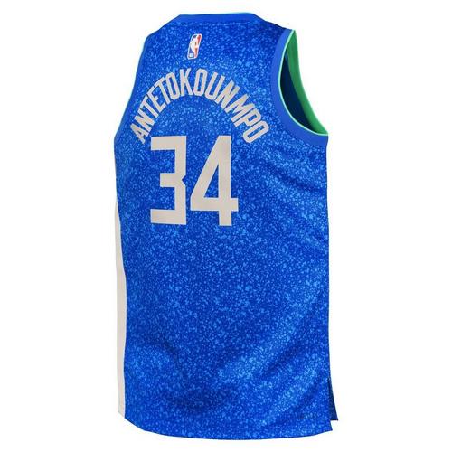 Nike Kids' Milwaukee Bucks Giannis Antetokounmpo #34 2023 City Edition Jersey - Primary Image