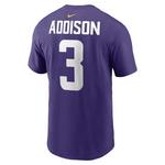Nike Minnesota Vikings Jordan Addison #3 Name & Number T-Shirt - Thumbnail 3 of 4