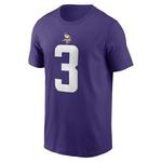 Nike Minnesota Vikings Jordan Addison #3 Name & Number T-Shirt - Thumbnail 4 of 4