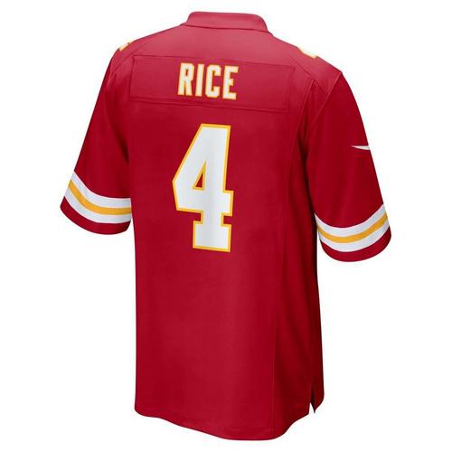 Nike Kansas City Chiefs Rashee Rice #4 Game Jersey - Primary Image