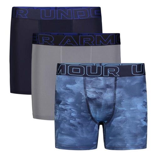 Boys' Under Armour Performance Tech Printed 3 Pack Boxer Briefs - Primary Image