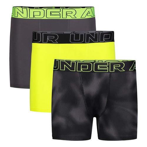 Boys' Under Armour Performance Printed 3 Pack Boxer Briefs - Primary Image