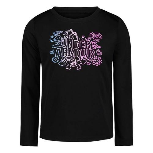 Toddler Girls' Under Armour Tech Doodle Long Sleeve T-Shirt - Primary Image
