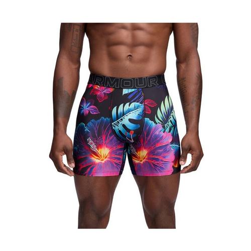 Men's Under Armour Performance Tech Mesh Printed 6" Boxer Briefs - Primary Image