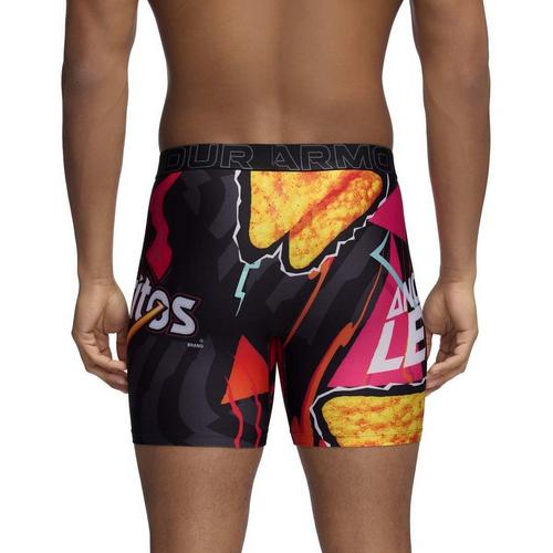 Men's Under Armour Performance Tech Mesh Doritos Printed 6" Boxer Briefs - Primary Image