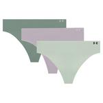 Women's Under Armour Pure Stretch No Show 3 Pack Thong - Thumbnail 2 of 5