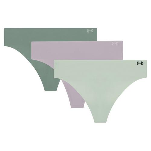 Women's Under Armour Pure Stretch No Show 3 Pack Thong - Primary Image