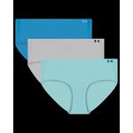 Women's Under Armour Pure No Show 3 Pack Hipster Underwear - Thumbnail 2 of 27