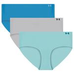 Women's Under Armour Pure No Show 3 Pack Hipster Underwear - Thumbnail 22 of 27