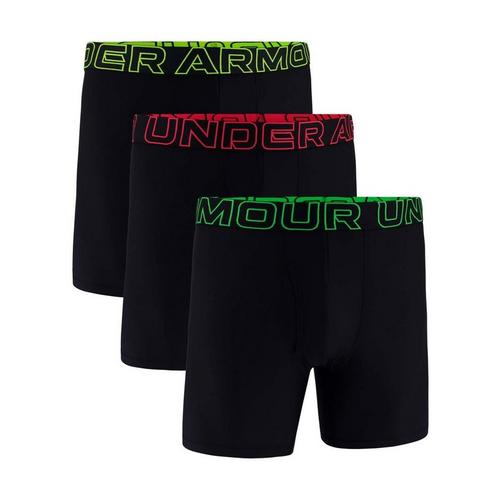 Men's Under Armour Performance Tech Mesh 6" 3 Pack Boxer Briefs - Primary Image
