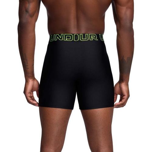 Men's Under Armour Performance Tech Mesh 6" 3 Pack Boxer Briefs - Primary Image