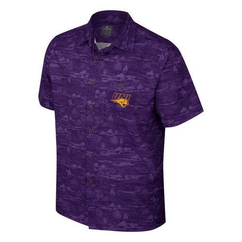 Colosseum Northern Iowa Panthers Ozark Camp Button Up - Primary Image