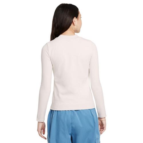 Girls' Nike Sportswear Long Sleeve Mock Neck T-Shirt - Primary Image