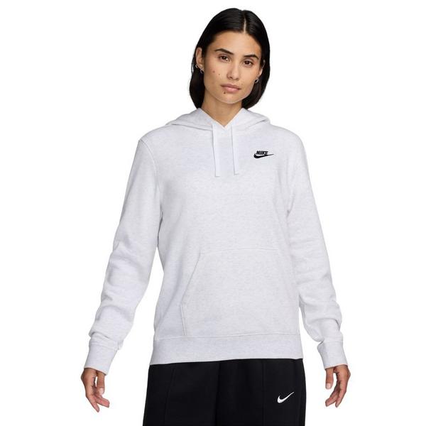 Women's Nike Sportswear Club Fleece Hoodie Small Birch Heather/Black