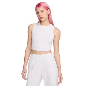 Women's Nike Sportswear Chill Knit Cropped Mini-Rib Tank Top