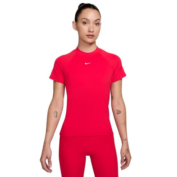 Women's Nike Pro Dri-FIT T-Shirt XLarge University Red/White
