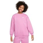 Kids' Nike Sportswear Club Fleece Oversized Crewneck Sweatshirt - Thumbnail 1 of 3