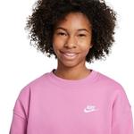 Kids' Nike Sportswear Club Fleece Oversized Crewneck Sweatshirt - Thumbnail 3 of 3