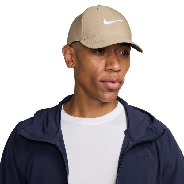 Nike Dri-FIT Club Structured Swoosh Adjustable Hat M/L Khaki/White