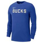 Nike Milwaukee Bucks 2024 City Edition Logo Long Sleeve T-Shirt - Thumbnail 1 of 2