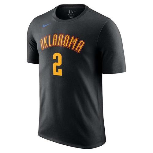 Nike Oklahoma City Thunder Shai Gilgeous-Alexander #2 2024 City Edition Name & Number T-Shirt - Primary Image