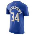 Nike Milwaukee Bucks Giannis Antetokounmpo #34 2024 City Edition Name & Number T-Shirt - Thumbnail 1 of 2