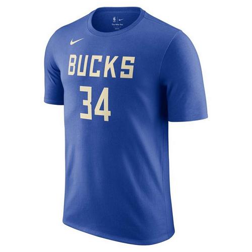 Nike Milwaukee Bucks Giannis Antetokounmpo #34 2024 City Edition Name & Number T-Shirt - Primary Image