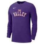 Nike Phoenix Suns 2024 City Edition Logo Long Sleeve T-Shirt - Thumbnail 1 of 2
