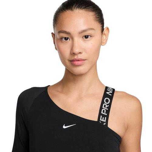 Women's Nike Pro Shine Long Sleeve One Shoulder Shirt - Primary Image