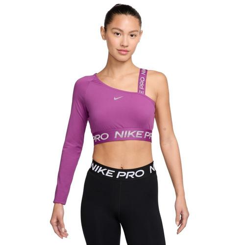 Women's Nike Pro Shine Long Sleeve One Shoulder Shirt - Primary Image