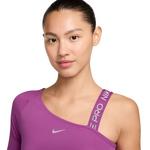Women's Nike Pro Shine Long Sleeve One Shoulder Shirt - Thumbnail 3 of 3