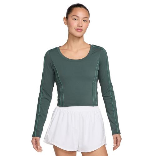 Women's Nike One Fitted Long Sleeve Scoop Neck T-Shirt - Primary Image