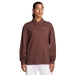 Women's Nike Sportswear Essential Long Sleeve Oversized Polo - Thumbnail 1 of 3