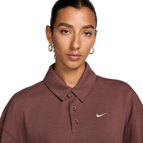 Women's Nike Sportswear Essential Long Sleeve Oversized Polo - Primary Image