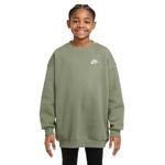 Kids' Nike Sportswear Club Fleece Oversized Crewneck Sweatshirt - Thumbnail 1 of 3