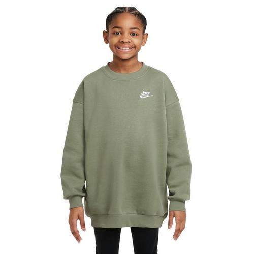 Kids' Nike Sportswear Club Fleece Oversized Crewneck Sweatshirt - Primary Image