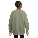Kids' Nike Sportswear Club Fleece Oversized Crewneck Sweatshirt - Thumbnail 2 of 3