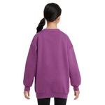 Kids' Nike Sportswear Club Fleece Oversized Crewneck Sweatshirt - Thumbnail 2 of 3
