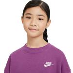 Kids' Nike Sportswear Club Fleece Oversized Crewneck Sweatshirt - Thumbnail 3 of 3