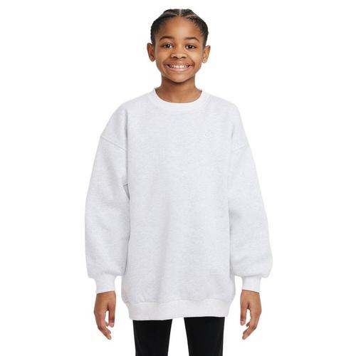 Kids' Nike Sportswear Club Fleece Oversized Crewneck Sweatshirt - Primary Image
