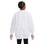 Kids' Nike Sportswear Club Fleece Oversized Crewneck Sweatshirt - Thumbnail 2 of 3