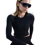 Women's Nike Sportswear Slim Chill Knit Long Sleeve T-Shirt - Thumbnail 2 of 4